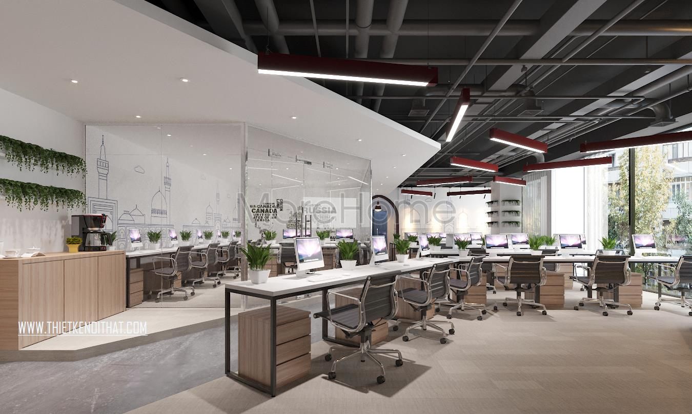 Thiết kế nội thất văn phòng Saffron Thanh Xuân